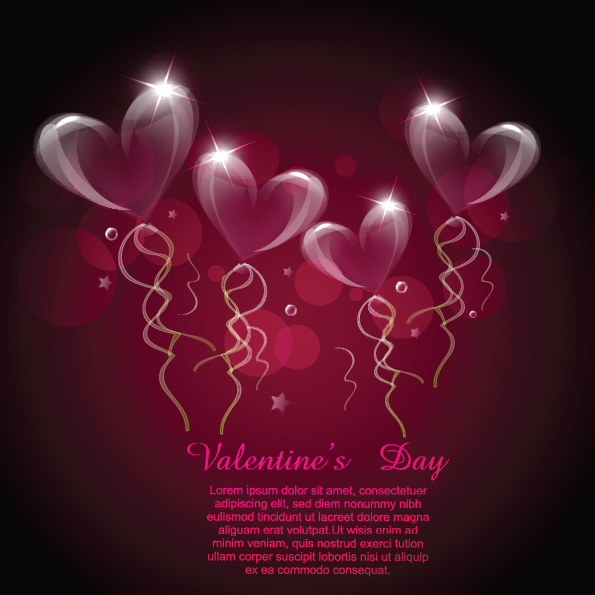 free vector Several romantic love pattern vector